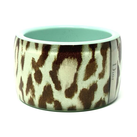 Dior Leopard-Print Cuff Bracelet - Picture 4 of 12